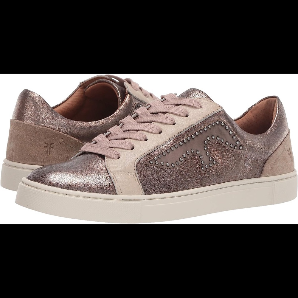 FRYE Ivy Logo Patch leather sneaker